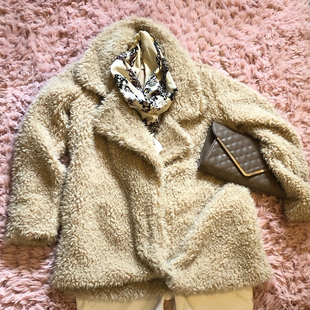 Fuzzy Open Coat XL
